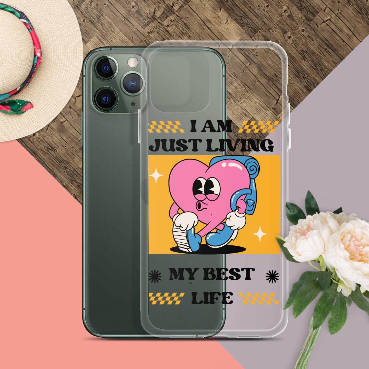 I Am Just Living My Best Life Clear Case for iPhone®